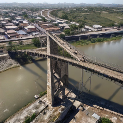 Prefecta Aguiñaga inspecciona desmontaje del puente Gonzalo Icaza y avanza construcción de nueva infraestructura en Daule