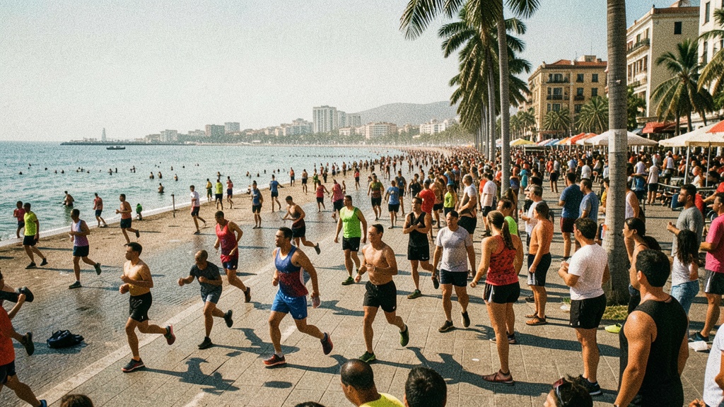 Boxeadores y luchadores llenan el Malecón del Salado con deporte y vida