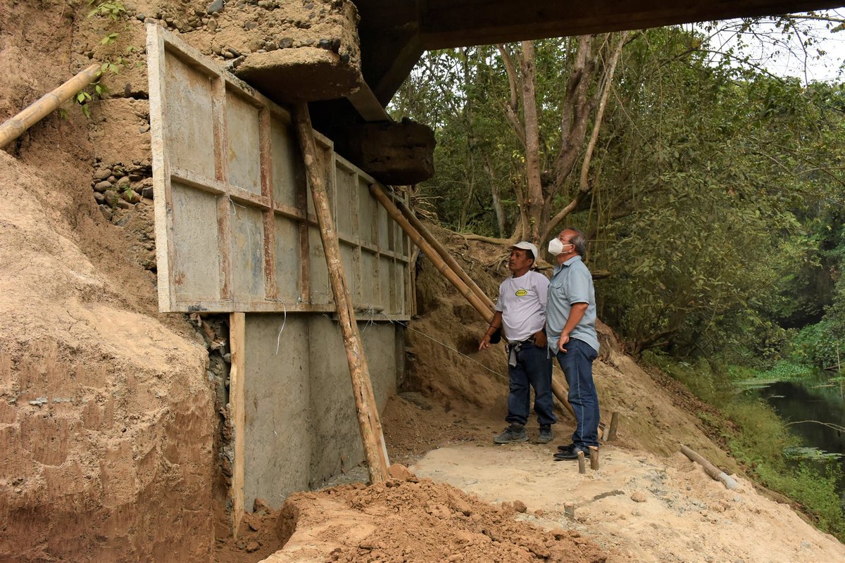 Reconformación de lomas y refuerzo del puente en El Empalme