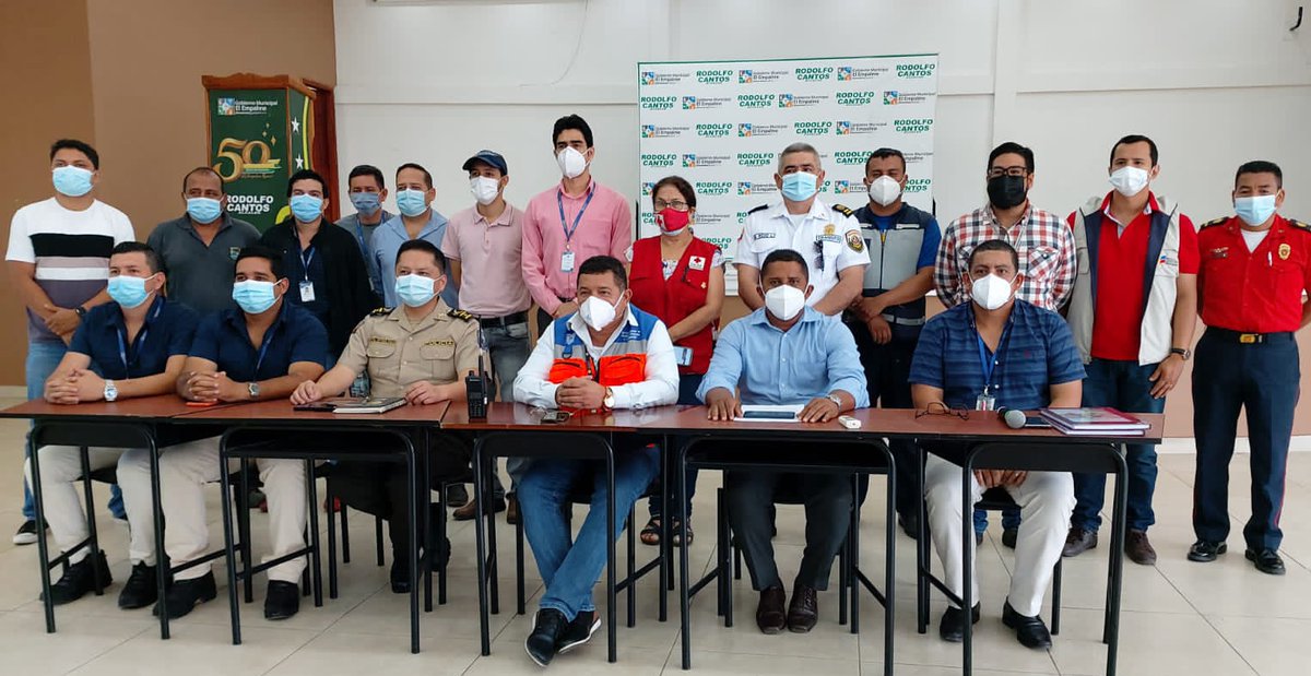 Firmaron el acta para reducir riesgos en el cantón Guayas