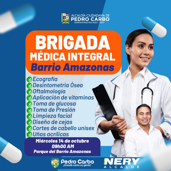 Barrio Amazonas: Brigada gratuita de salud y belleza este miércoles 14