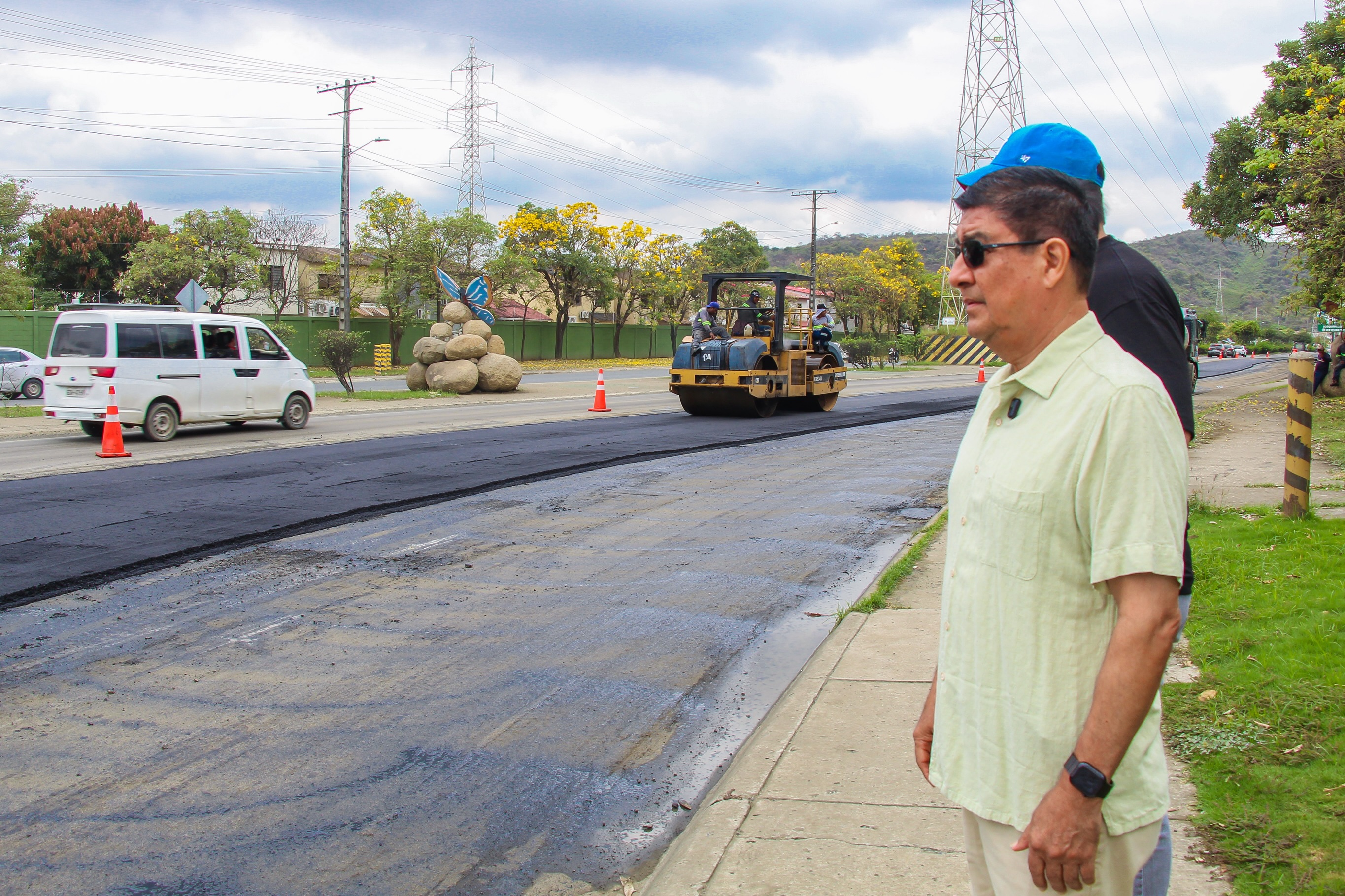 Inspeccionan asfaltado del Vial 1: mejora vial para Villa Club, La Joya y Villa del Rey