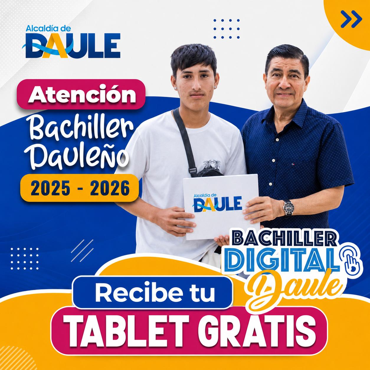 Bachilleres de Daule: Ya se puede registrar para retirar las tablets del Bachiller Digital