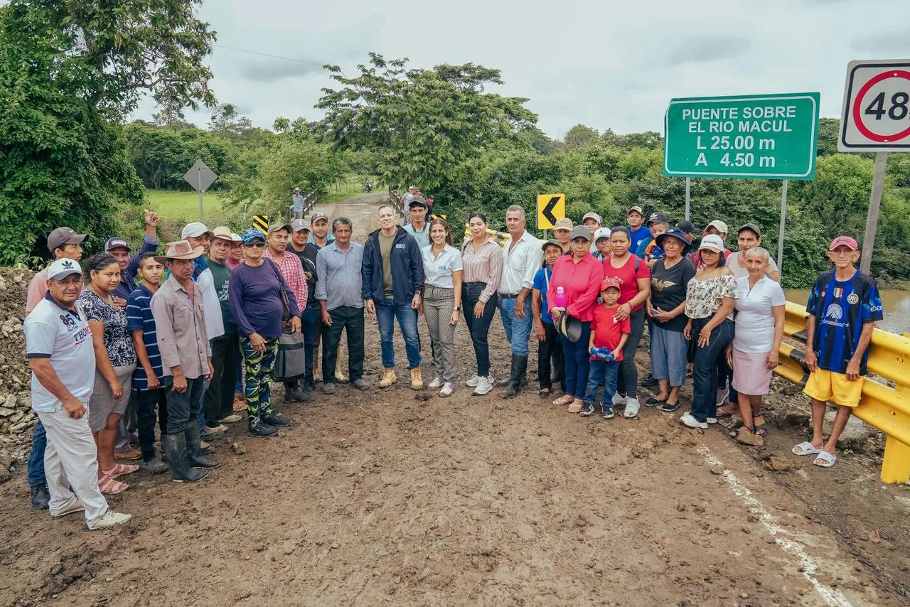 Prefectura del Guayas asegura paso seguro en Balzar tras crecida del río Macul