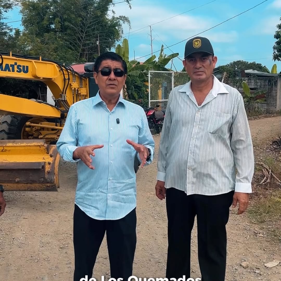 GAD Daule avanza en la reconformación de caminos vecinales en Los Quemados y Julio Rivas