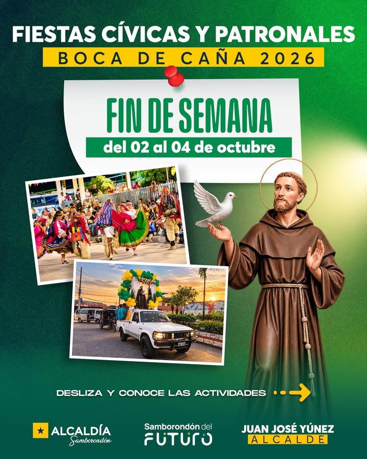 Boca de Caña cierra sus fiestas patronales con devoción a San Francisco