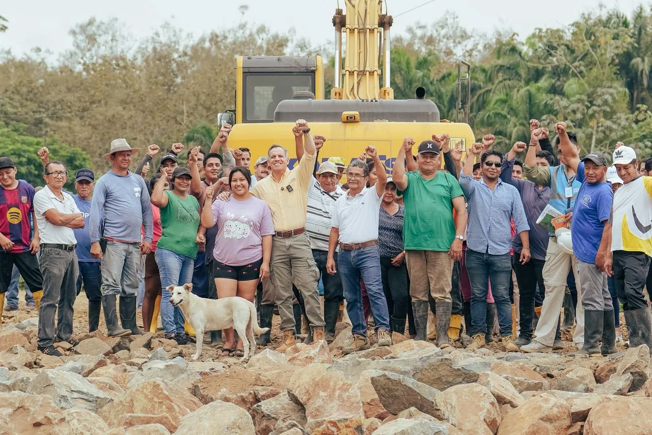 Prefectura del Guayas avanza en protección hídrica y producción rural en Naranjal