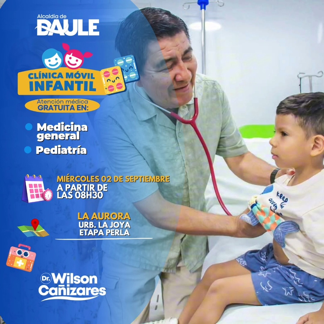 Clínicas móviles del GAD Daule llevan salud gratuita a todo el cantón