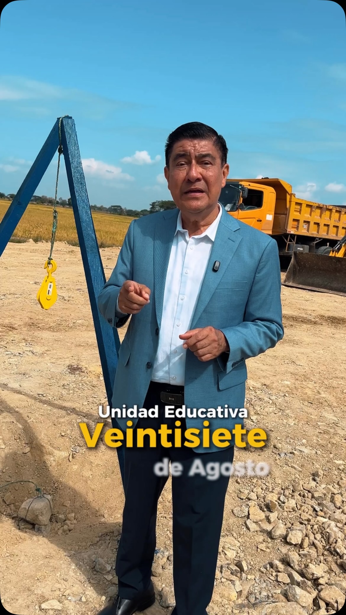 Inicia repotenciación de la U.E. 27 de Agosto en Juan Bautista Aguirre con nueva primera piedra