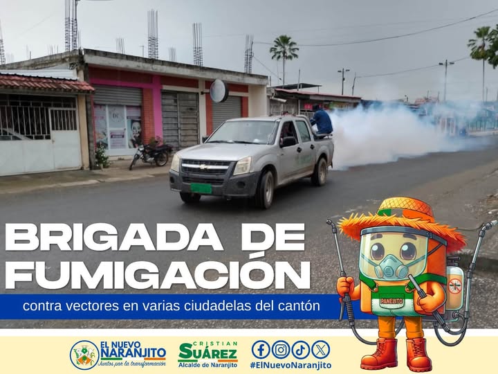 Alcaldía de Naranjito fumiga contra vectores en ciudadela Xavier Marcos