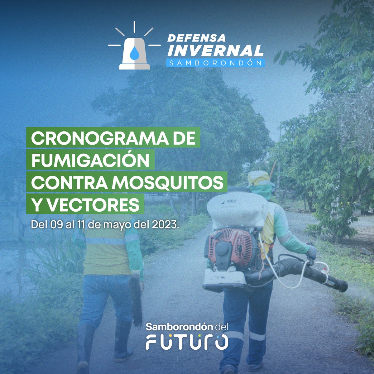 Samborondón publica cronograma de fumigación nocturna para mayo
