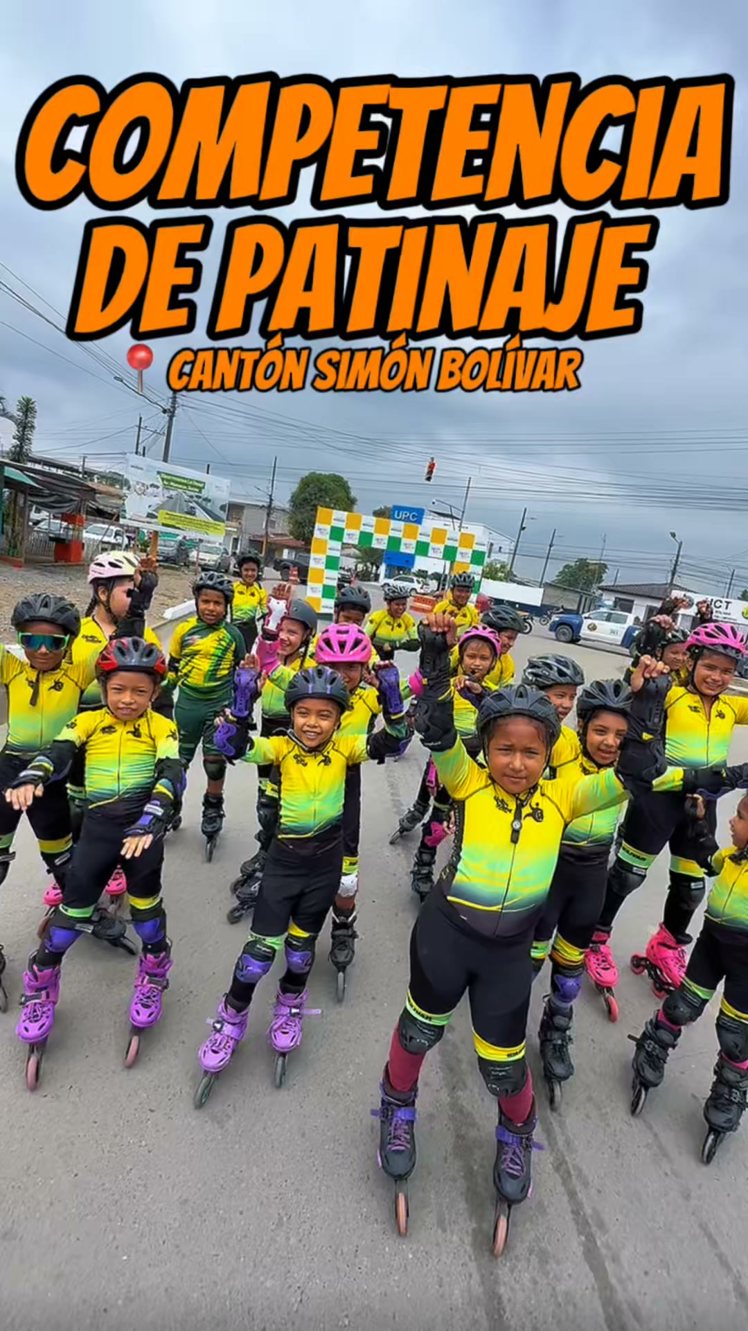 Simón Bolívar anfitriona de Competencia de Patinaje con delegaciones de varios cantones