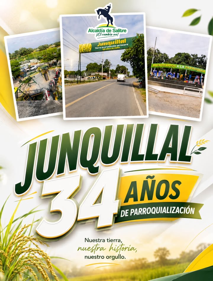 Junquillal celebra 34 años de parroquialización con orgullo y visión de futuro