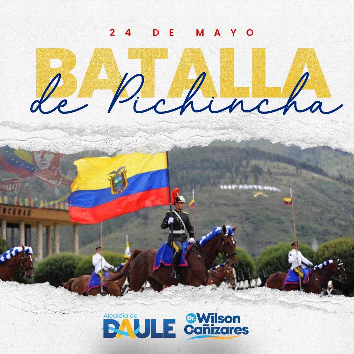 Daule recuerda el 24 de Mayo como símbolo de unidad del pueblo ecuatoriano