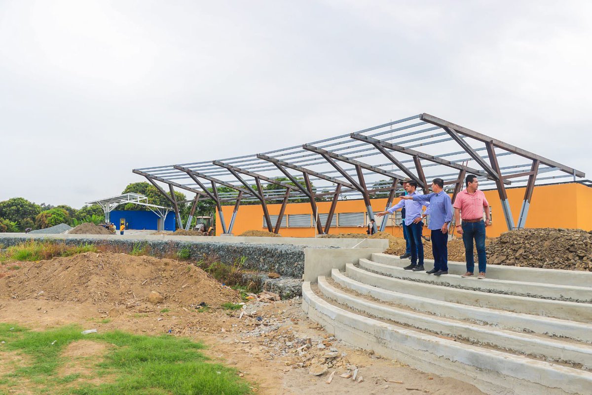 Alcaldía de Daule avanza 75% en Malecón de Limonal con patio de comidas y parqueadero