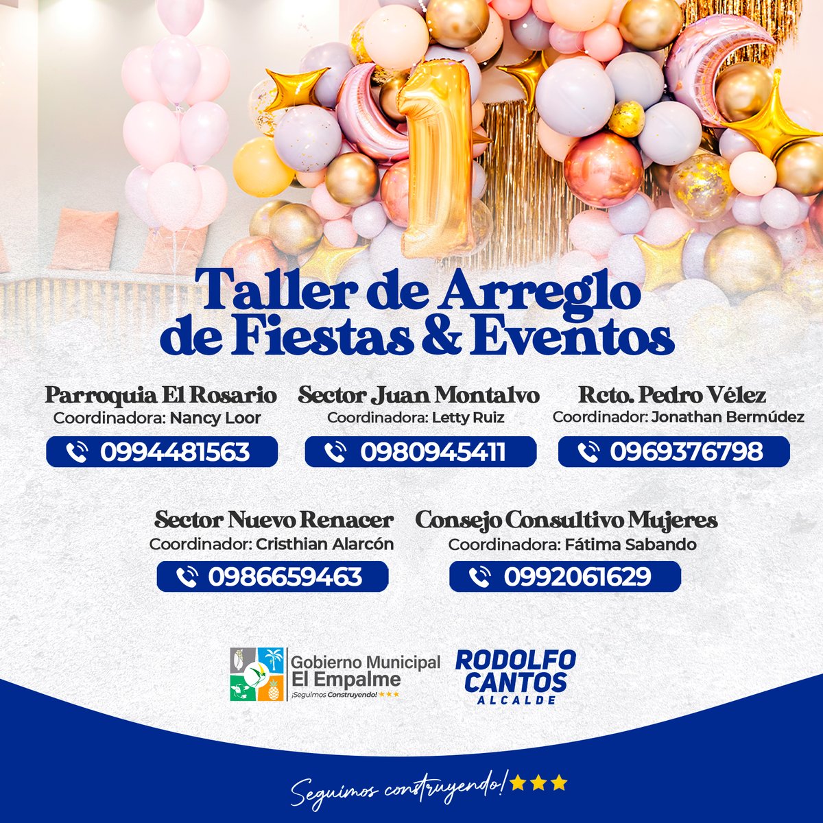 Talleres de decoración para fiestas se ofrecen en El Empalme