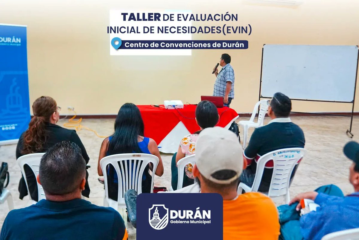 Durán realiza taller de evaluación inicial ante posibles desastres del Niño
