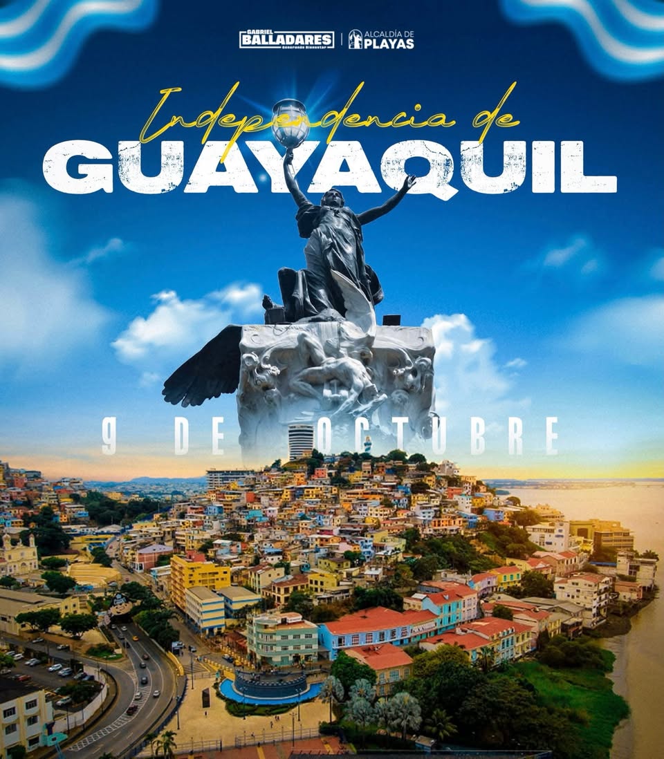 Playas recuerda el 9 de Octubre con orgullo por la independencia de Guayaquil