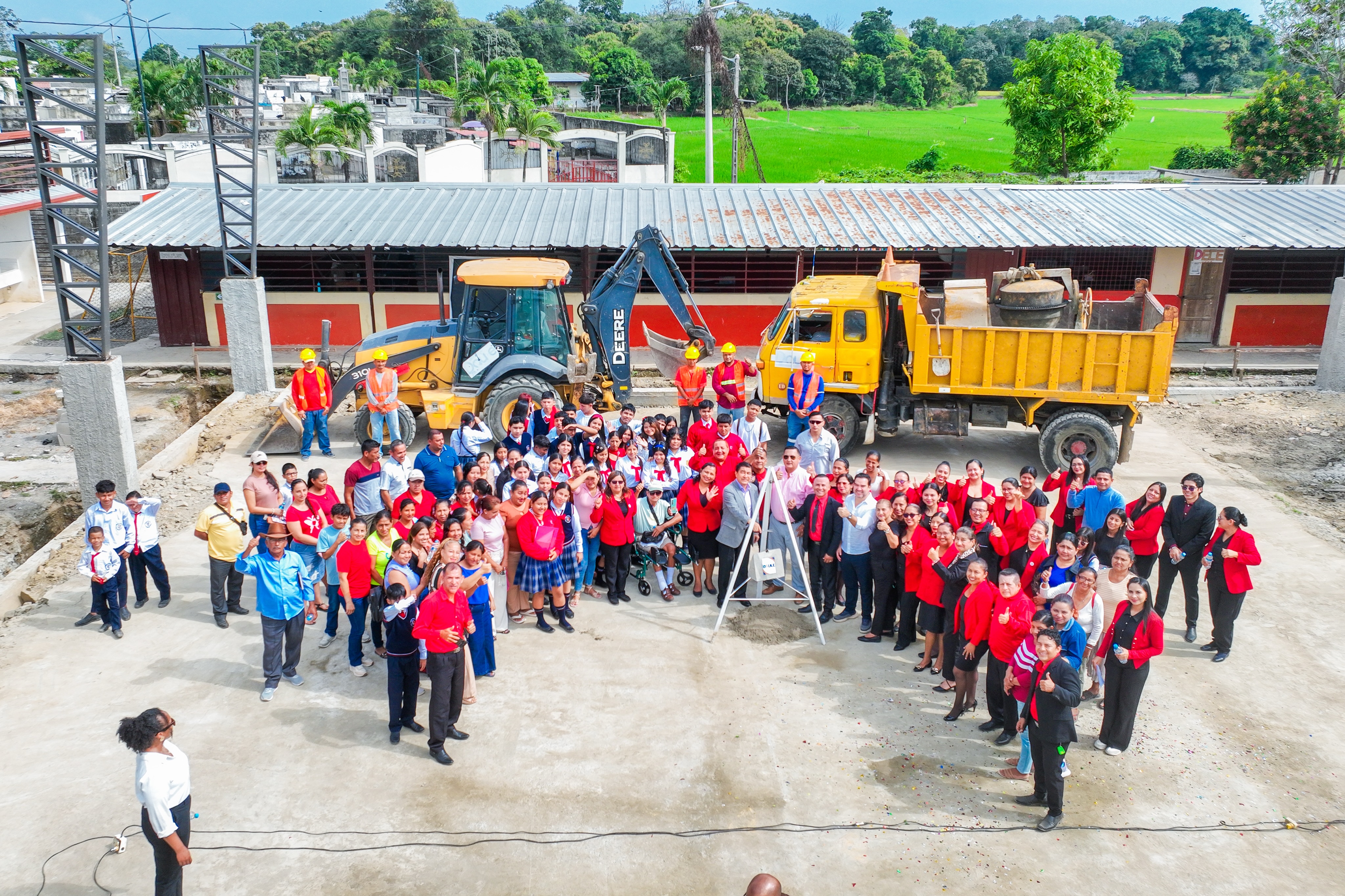 Inicia repotenciación de la Unidad Educativa Plan Internacional en El Laurel con nueva infraestructura