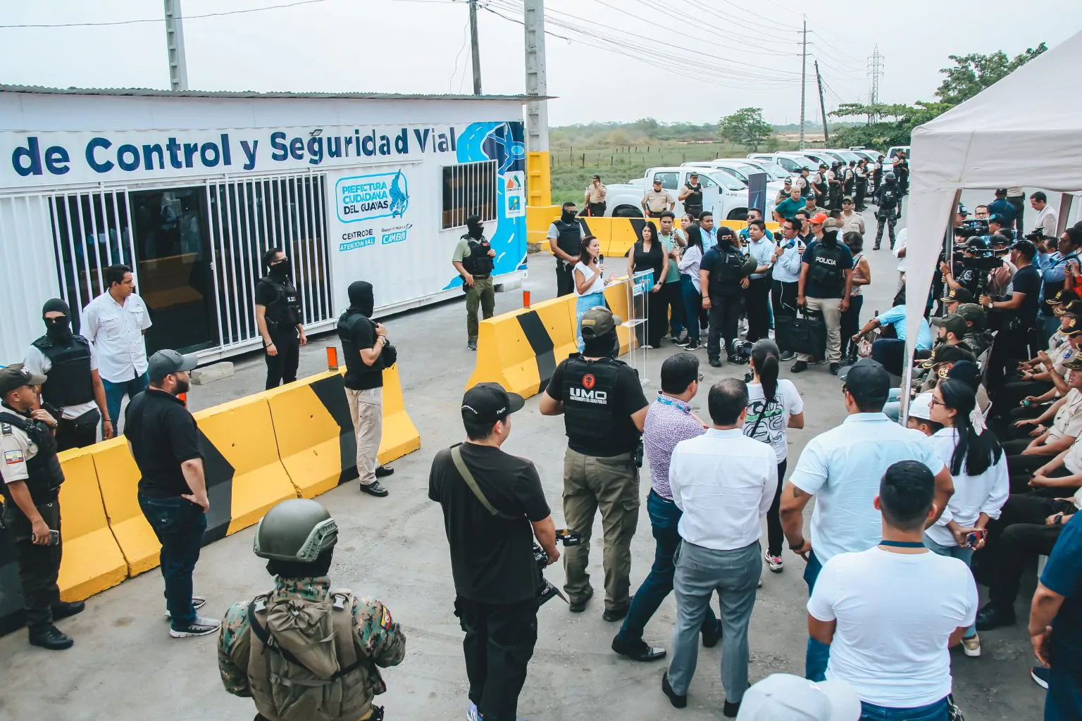 Prefectura del Guayas instala primer punto de control en peaje de Boliche