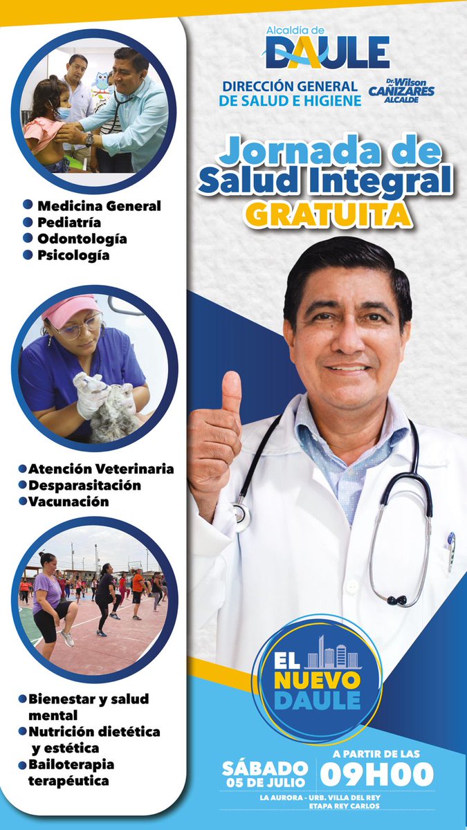 Jornada de Salud Gratuita en Villa del Rey: Atención médica este sábado 5 de julio
