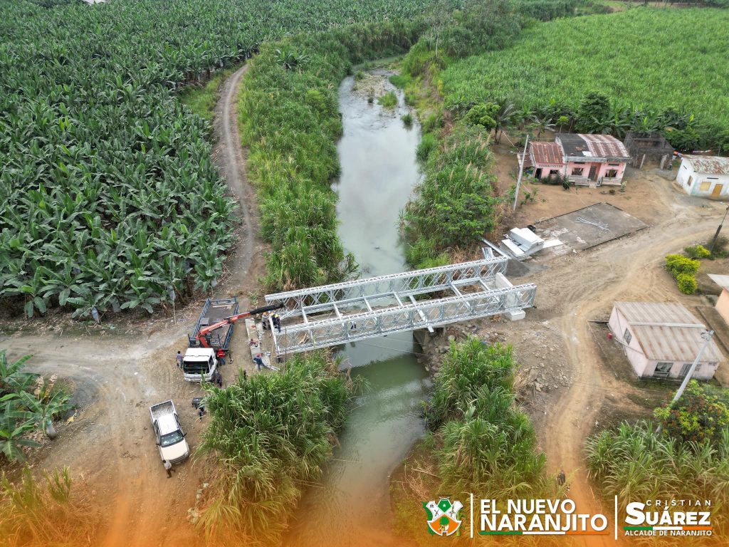 Prefectura del Guayas avanza en puente Bailey para El Rosario