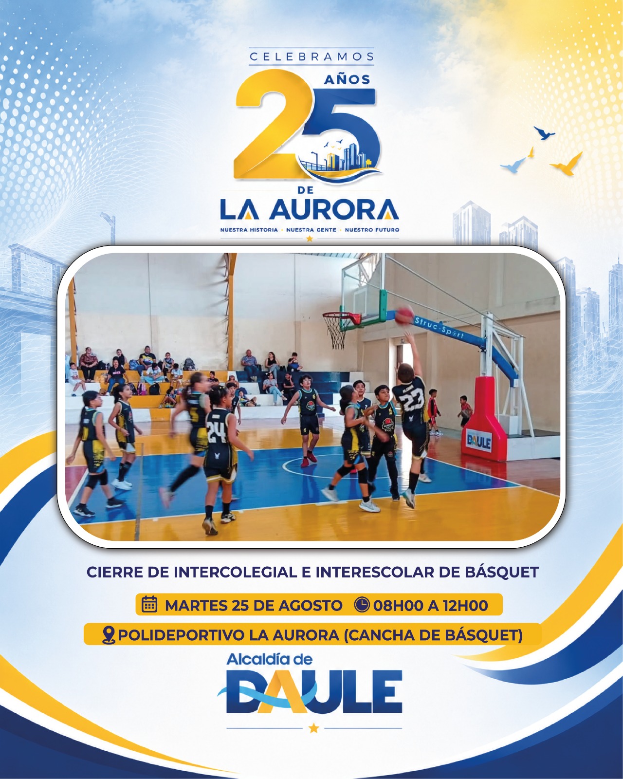 La Aurora celebra sus 25 años con jornada deportiva y cultural este martes