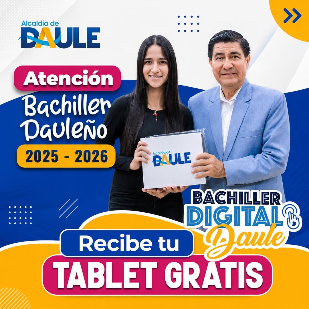 Bachilleres de Daule: Ya se puede registrar para retirar las tablets del programa oficial