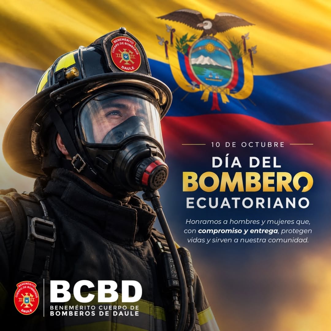 Bomberos de Daule celebran su día con homenaje a la vocación de servicio