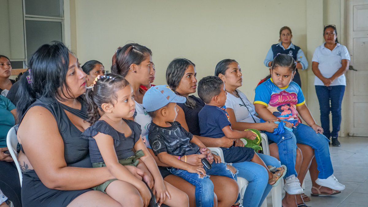 Brigada médica del MSP y Alcaldía de Playas atendió a niños en centros ACFAm
