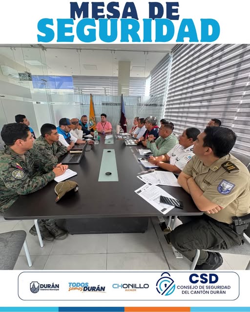 Consejo de Seguridad de Durán convoca mesa técnica para articular acciones