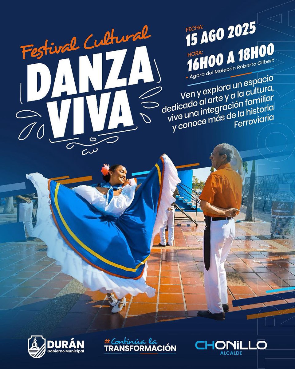 Festival Danza Viva se realizará este 15 de agosto en el Malecón Roberto Gilbert