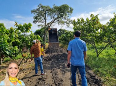 21,3 km de vías rurales se rellenan en Coronel Marcelino Maridueña