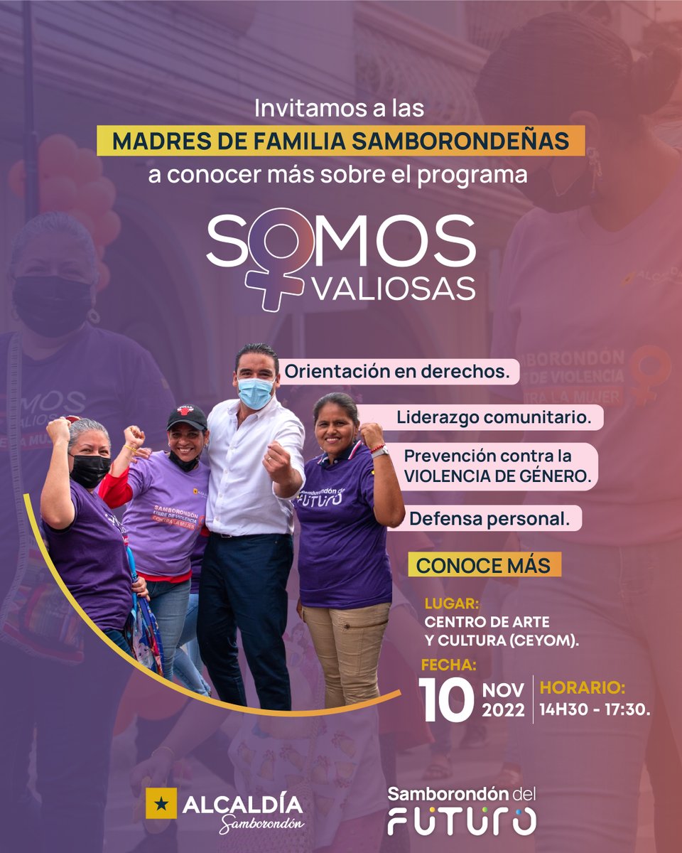 Samborondón impulsa formación de líderes femeninas con charlas de educación y defensa