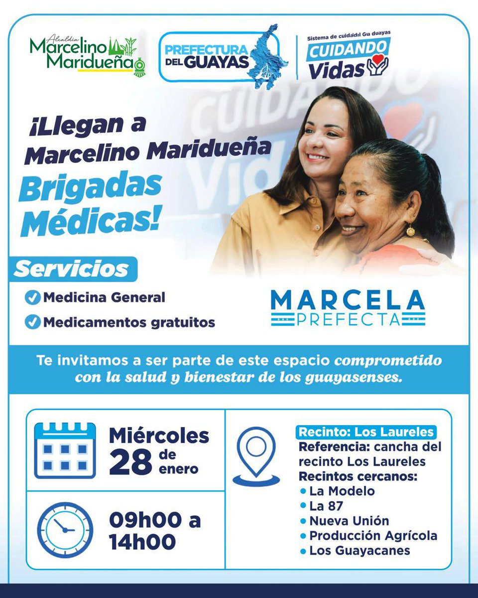 Brigada médica gratuita atenderá a vecinos en Los Laureles el 28 de enero