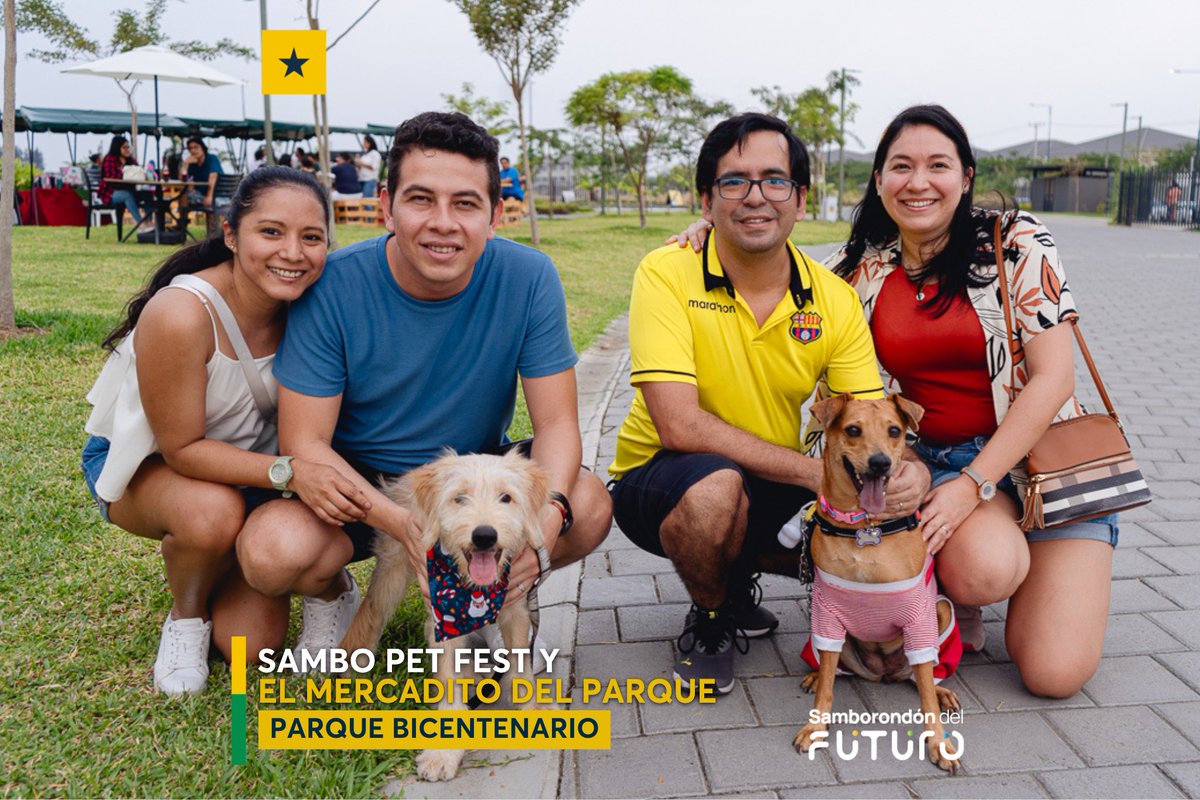 Familias samborondeñas llenaron el Parque Bicentenario con mascotas y coros navideños