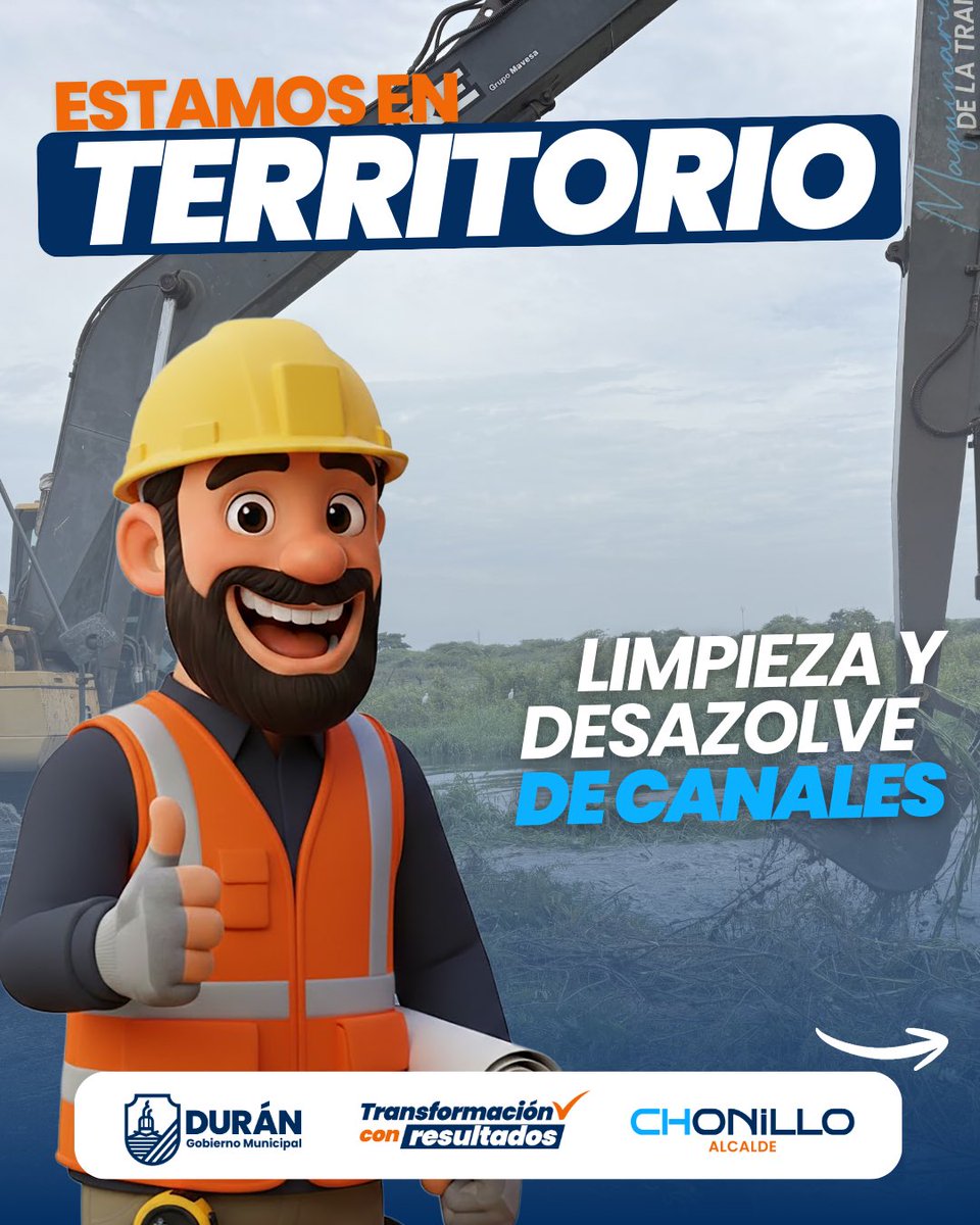 Durán inicia limpieza de canales para evitar inundaciones en zona industrial