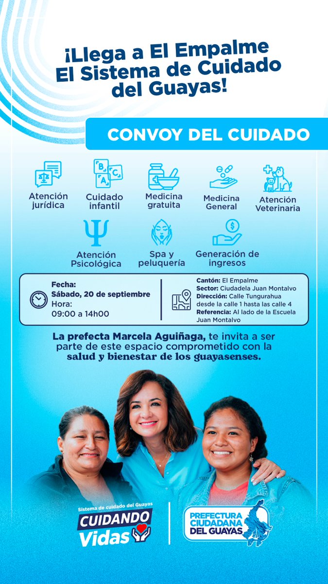 Convoy del Cuidado atiende a vecinos en Ciudadela Juan Montalvo este sábado