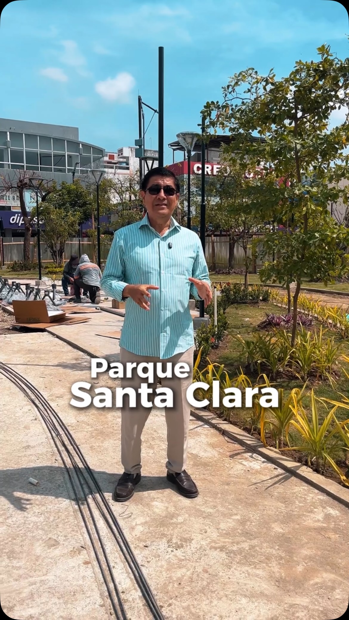 Avanzan remodelación del Parque Santa Clara en Daule para mejorar espacios públicos