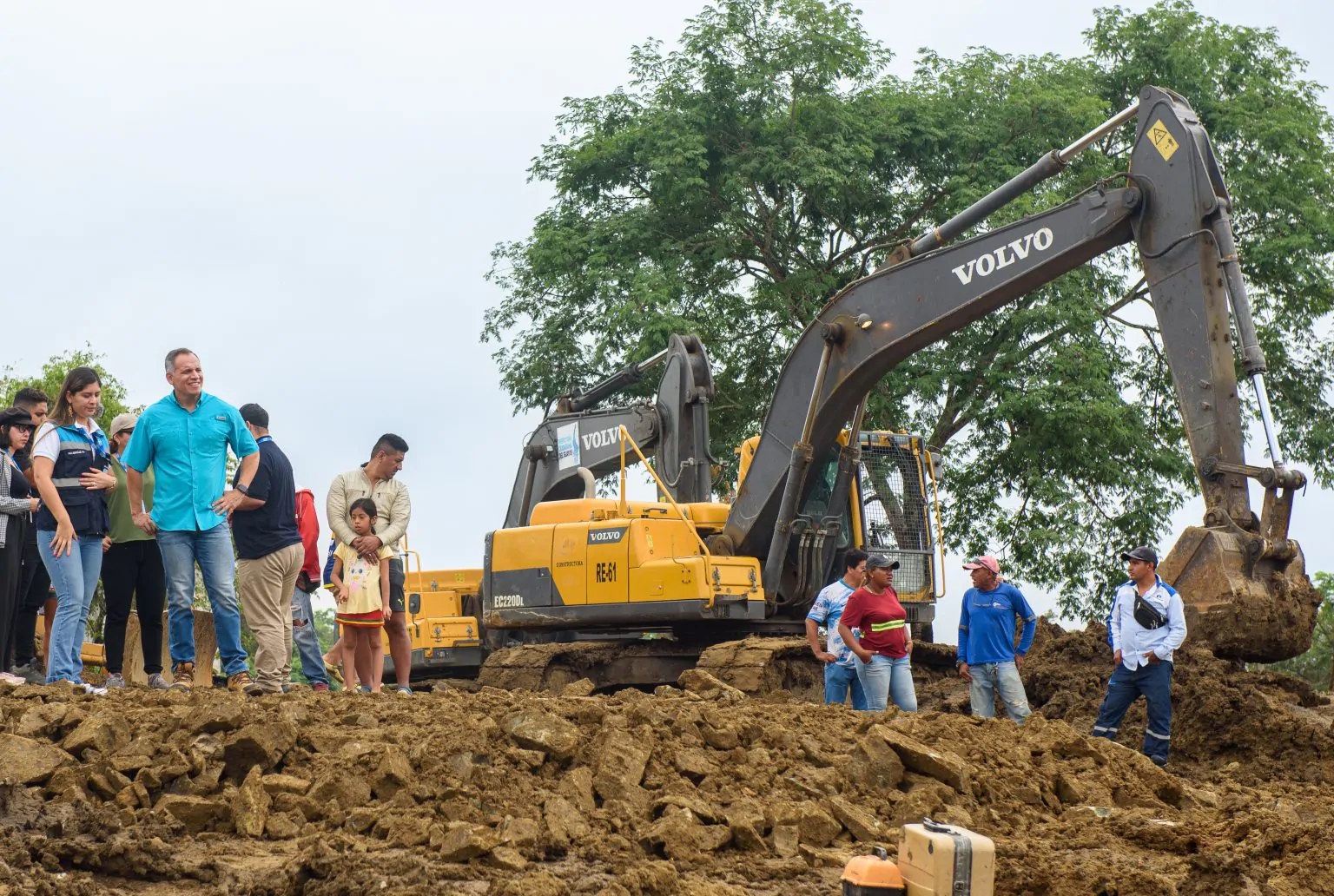 Prefectura del Guayas restableció paso vehicular en Pedro Carbo tras colapso por lluvias