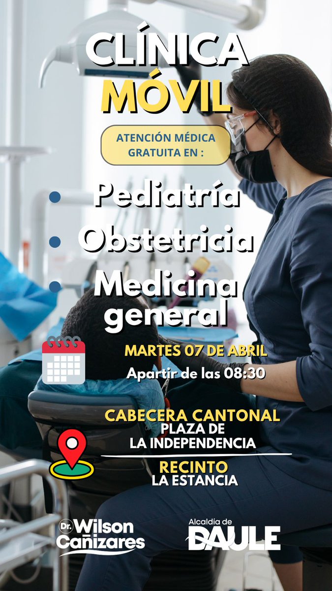 Clínicas Móviles del GAD Daule brindan atención médica gratuita en el cantón este 7 de abril