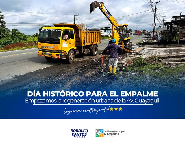 Av. Guayaquil inicia su transformación con adoquines y soterramiento de cables