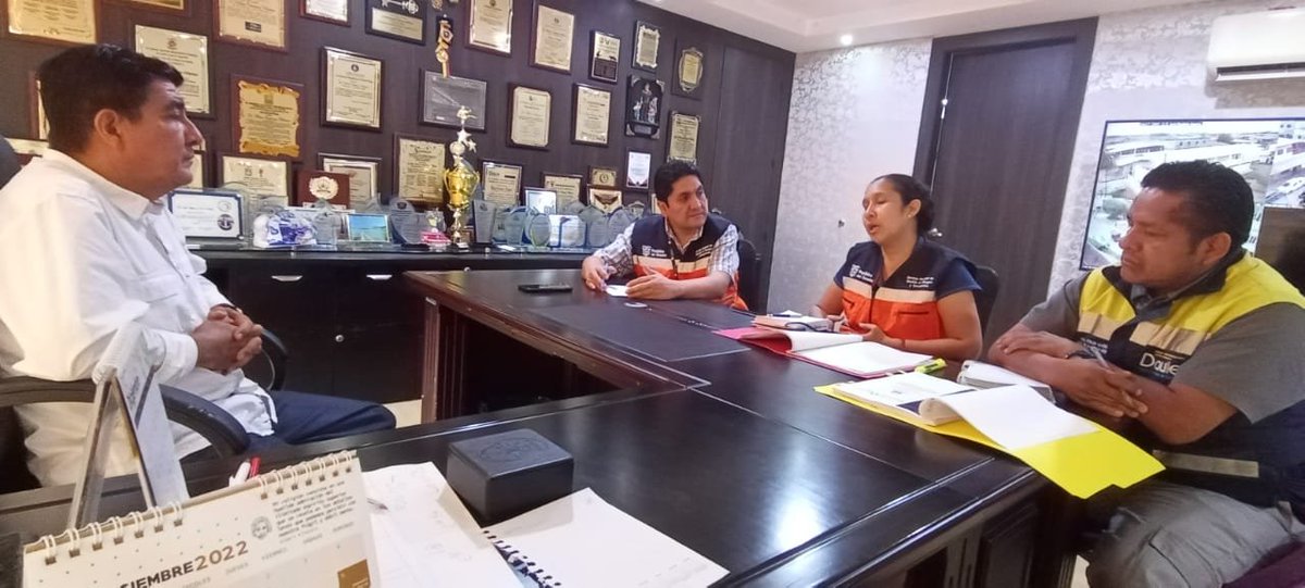 Riesgos y UGR Municipal se reunieron con el alcalde para mejorar la gestión de desastres en Daule
