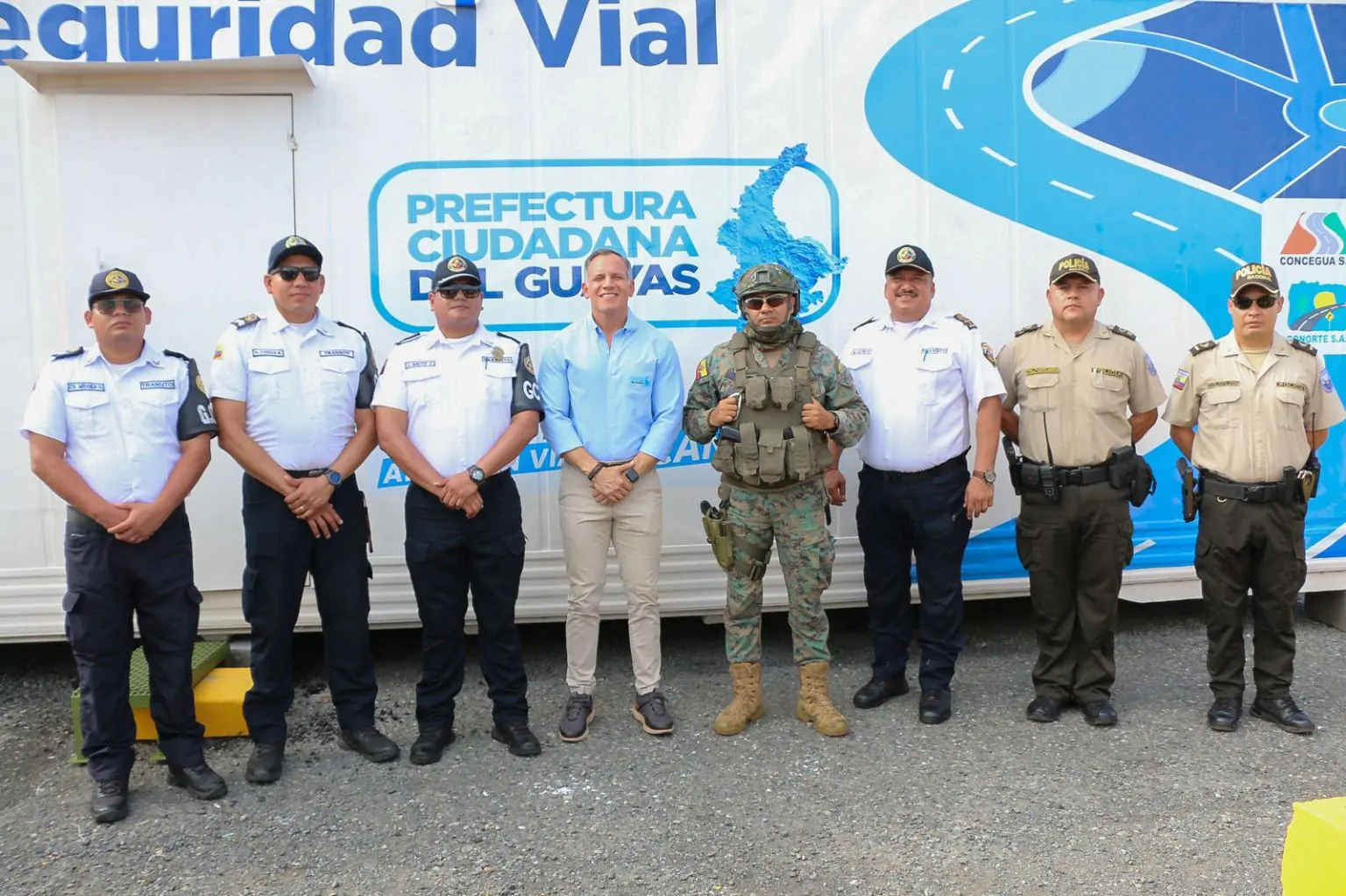 Prefectura del Guayas inauguró tercer punto de control en peaje de Naranjal