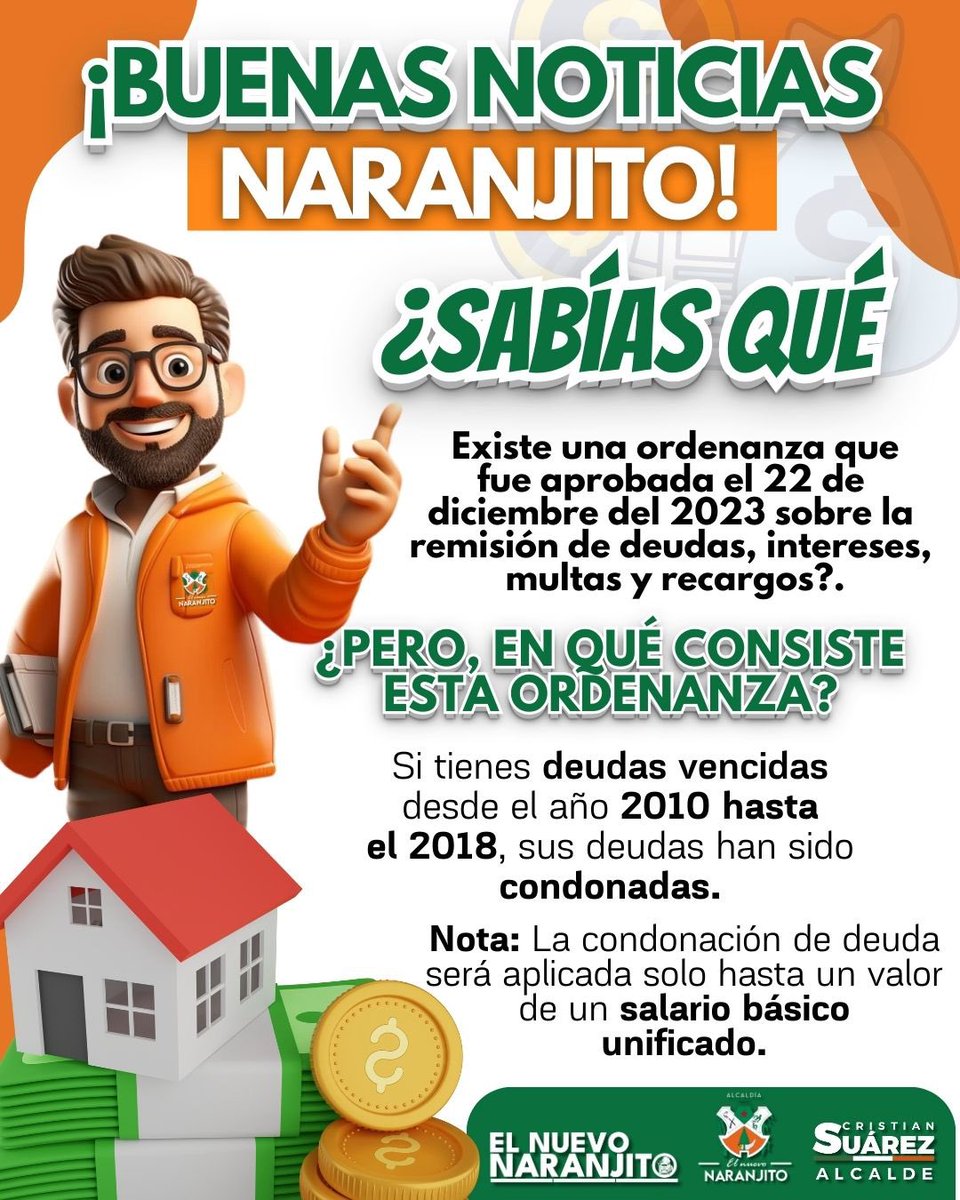 Naranjito elimina intereses por deudas tributarias hasta el 31 de enero