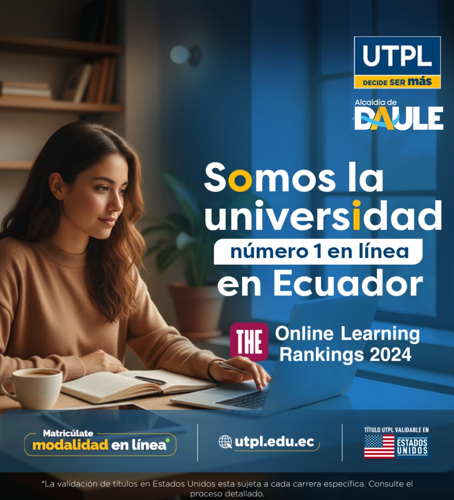 Becas UTPL hasta 80% para daulenses: oportunidad educativa con convenio municipal
