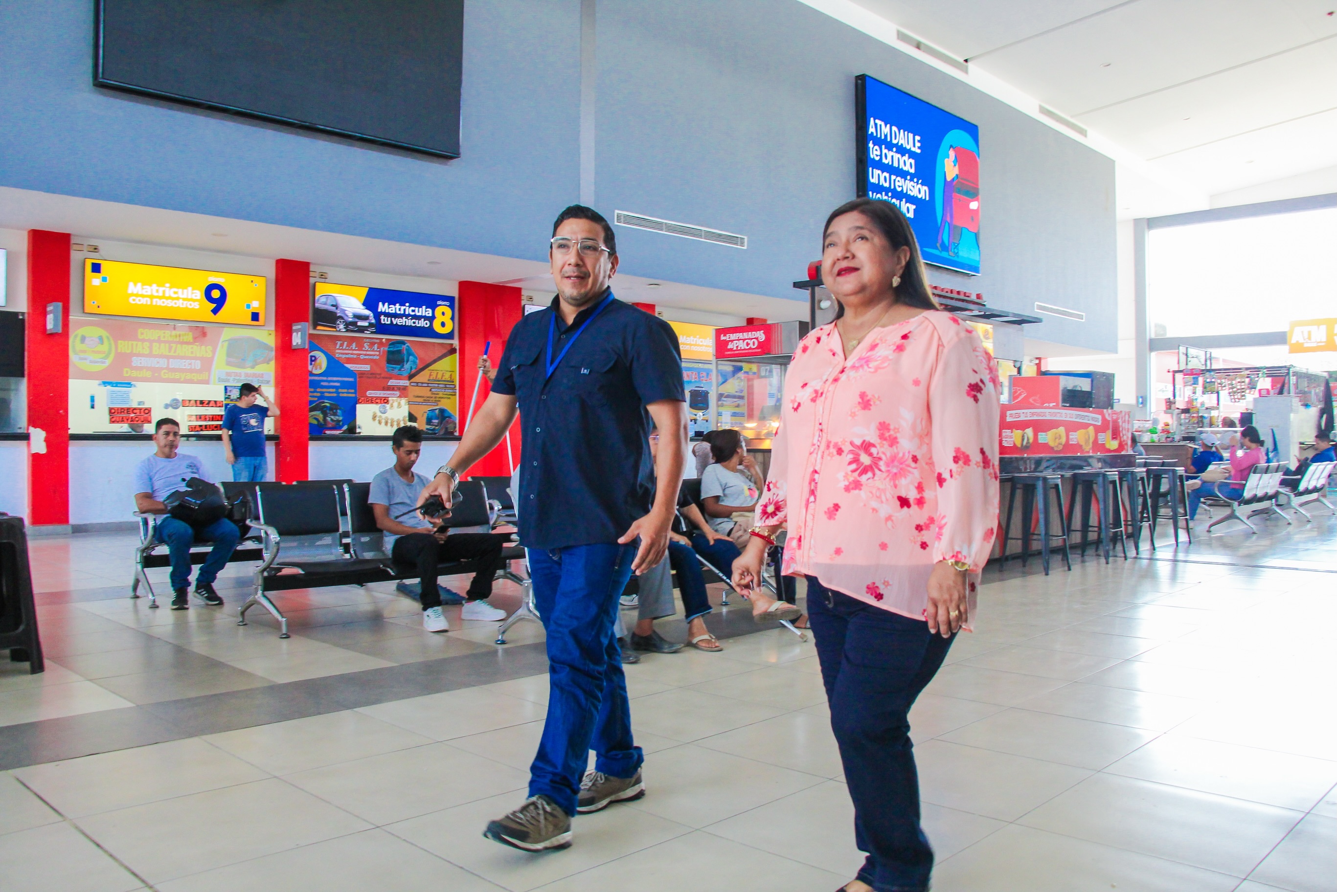 Verificación de servicios en Terminal El Nuevo Daule y Bomberos tras recorrido oficial