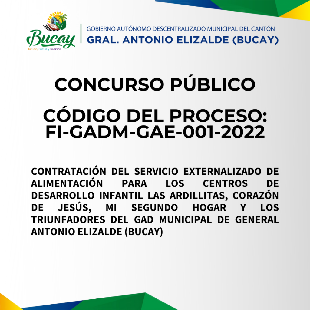Bucay licita servicio de alimentación para cuatro centros infantiles