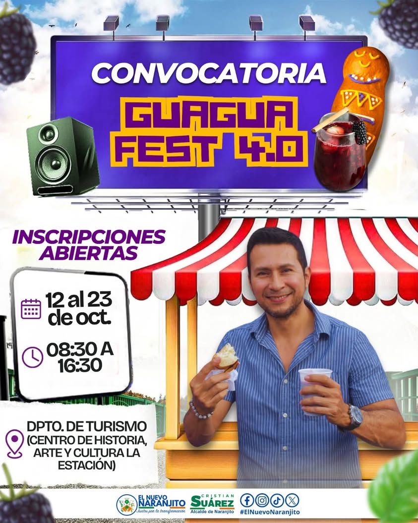 Inscripciones abiertas para el Guagua Fest 4.0 en Naranjito
