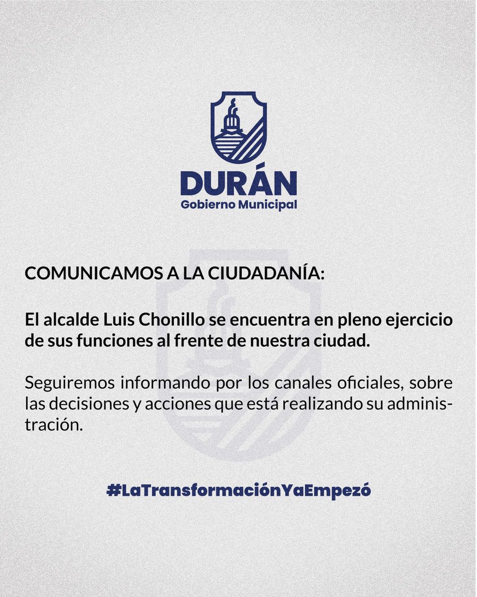 Municipio de Durán pide verificar noticias en redes para evitar rumores